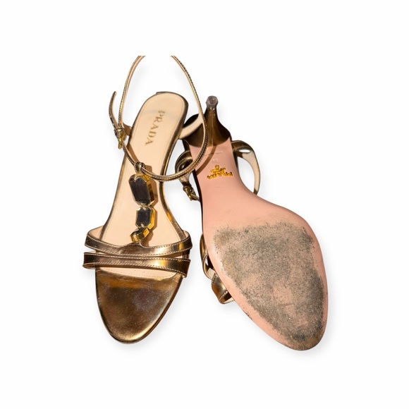 Prada Women's Sandals in Gold - Size 38 - Picture 8 of 8
